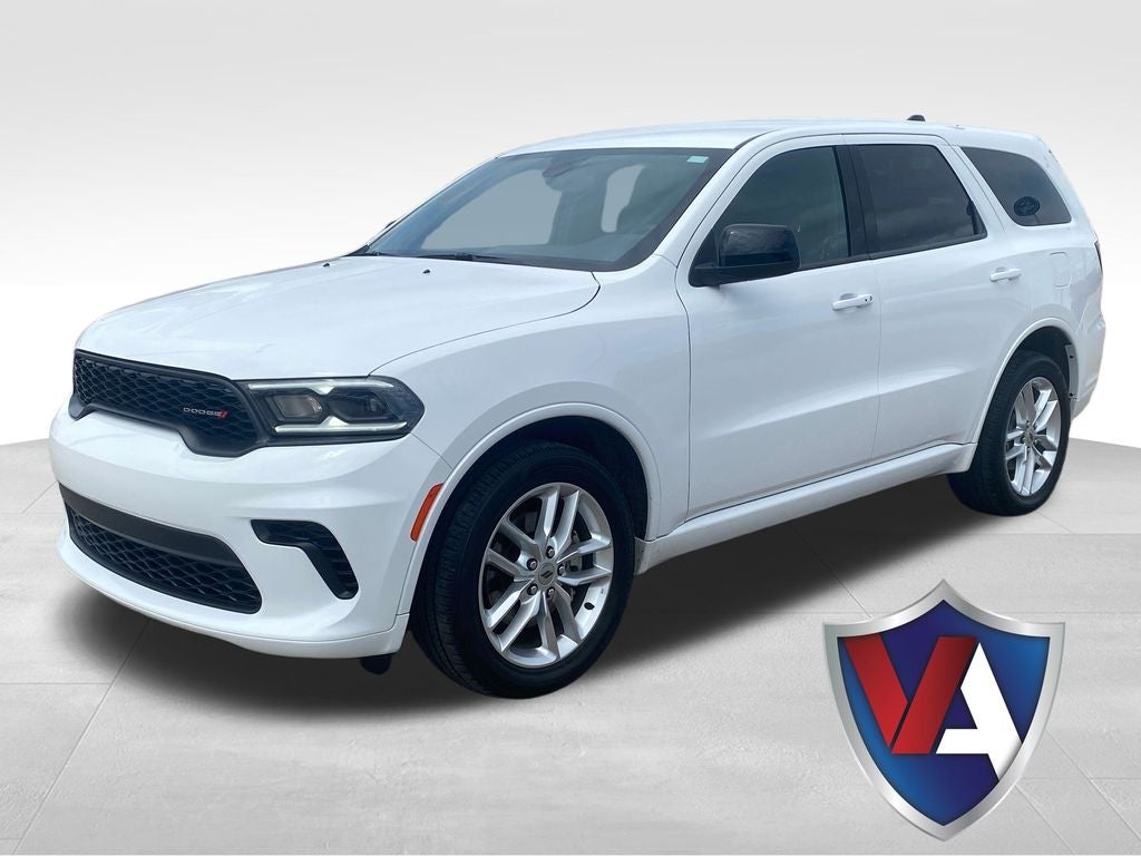 2023 Dodge Durango GT AWD in White Knuckle Clearcoat — front three-quarter view