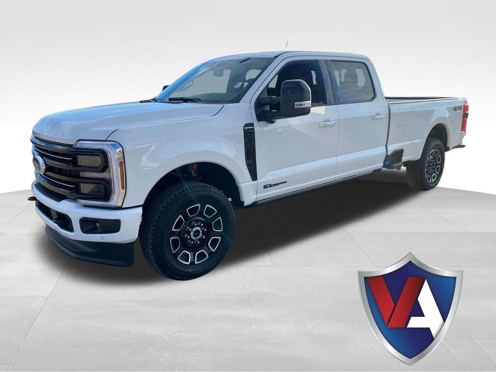 2026 Ford F-250SD Platinum in White Metallic — front three-quarter view