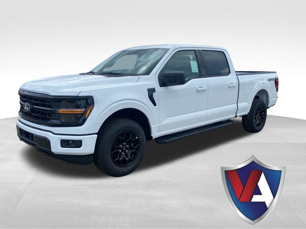 2026 Ford F-150 XLT in Oxford White — front three-quarter view
