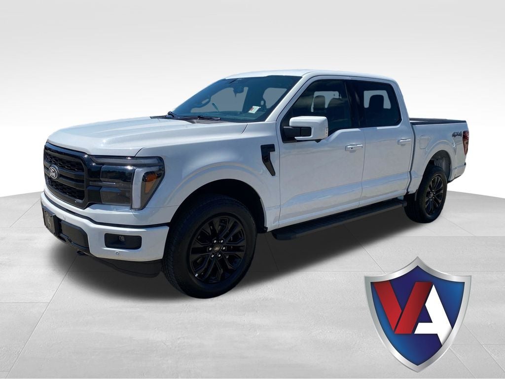 2026 Ford F-150 Lariat in White Metallic — front three-quarter view