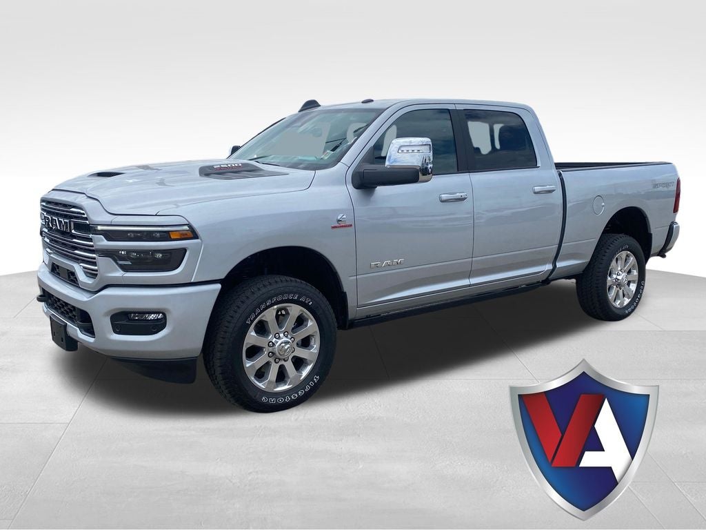 2026 RAM Ram 2500 RAM 2500 LARAMIE CREW CAB 4X4 6'4' BOX in Silver-Zynith Exterior Paint — front three-quarter view