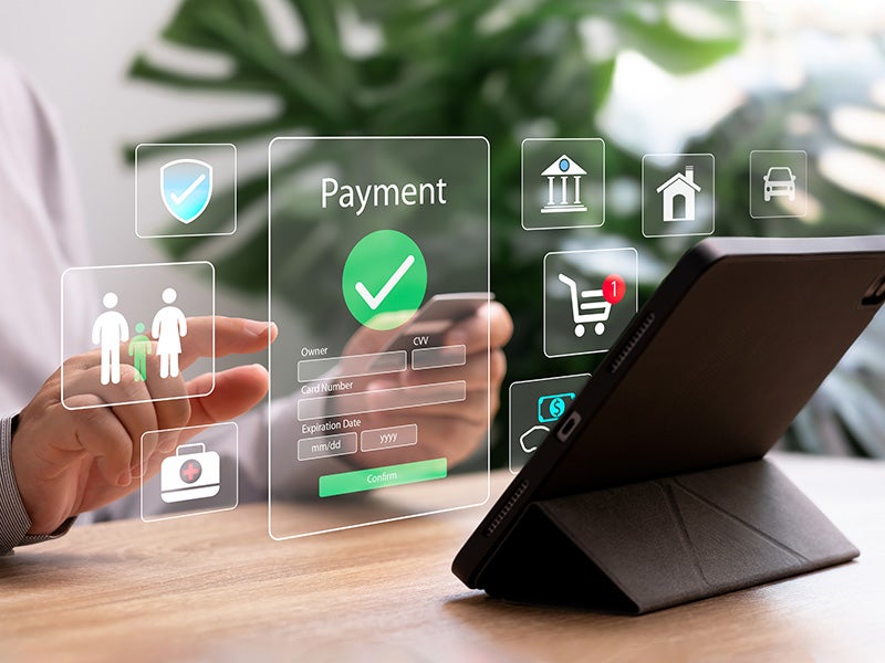 a person looking at their payment and determining what option is good for them